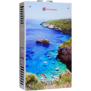 Колонка газовая Savanna 18кВт 10л LCD стекло Лагуна в Запорожье